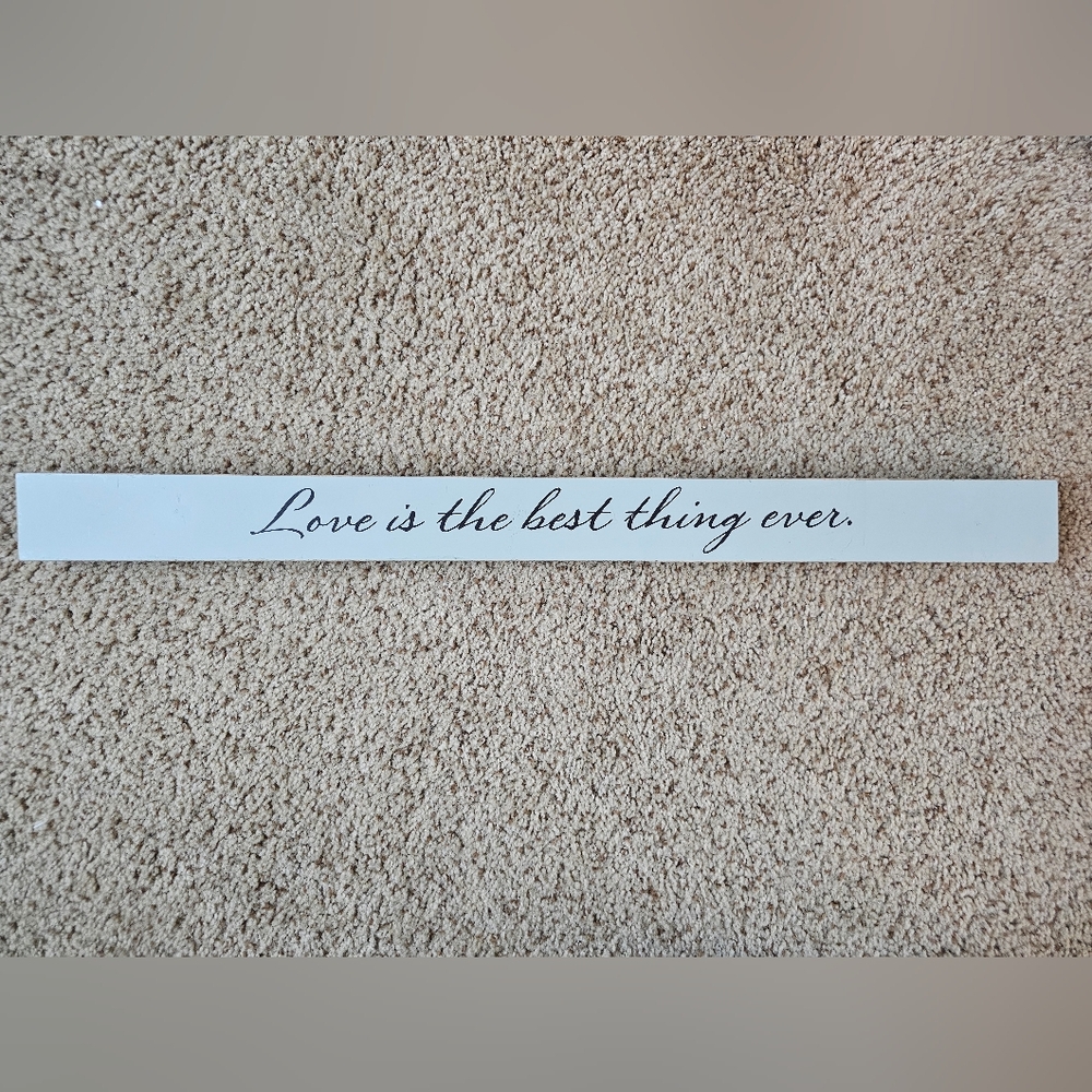 Inspirational Wall Decor with Black Script
